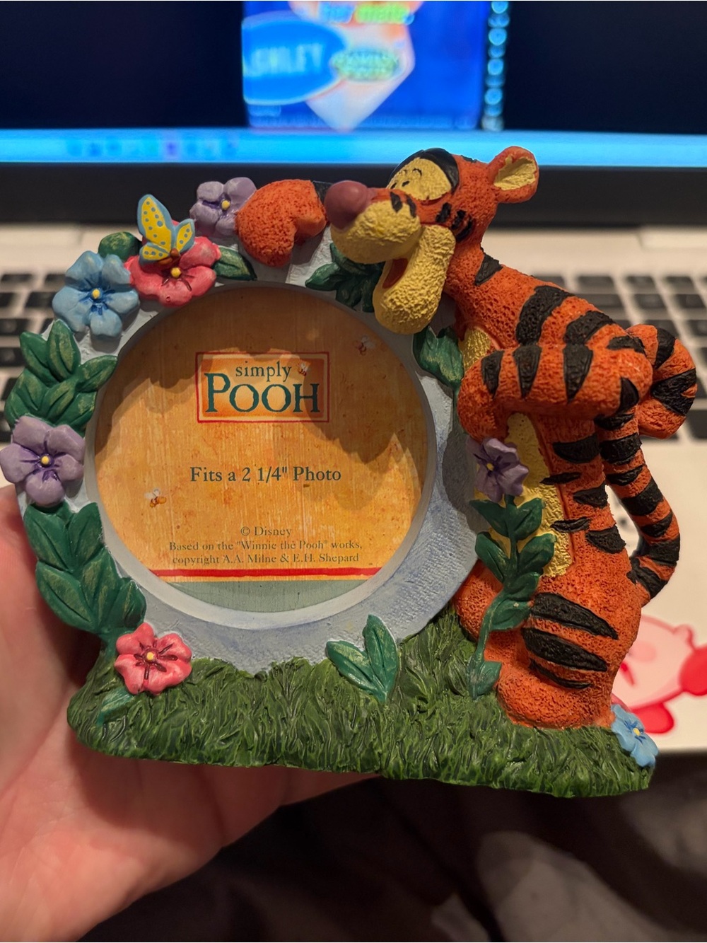 Tigger Floral Picture Frame - Orange Tigger